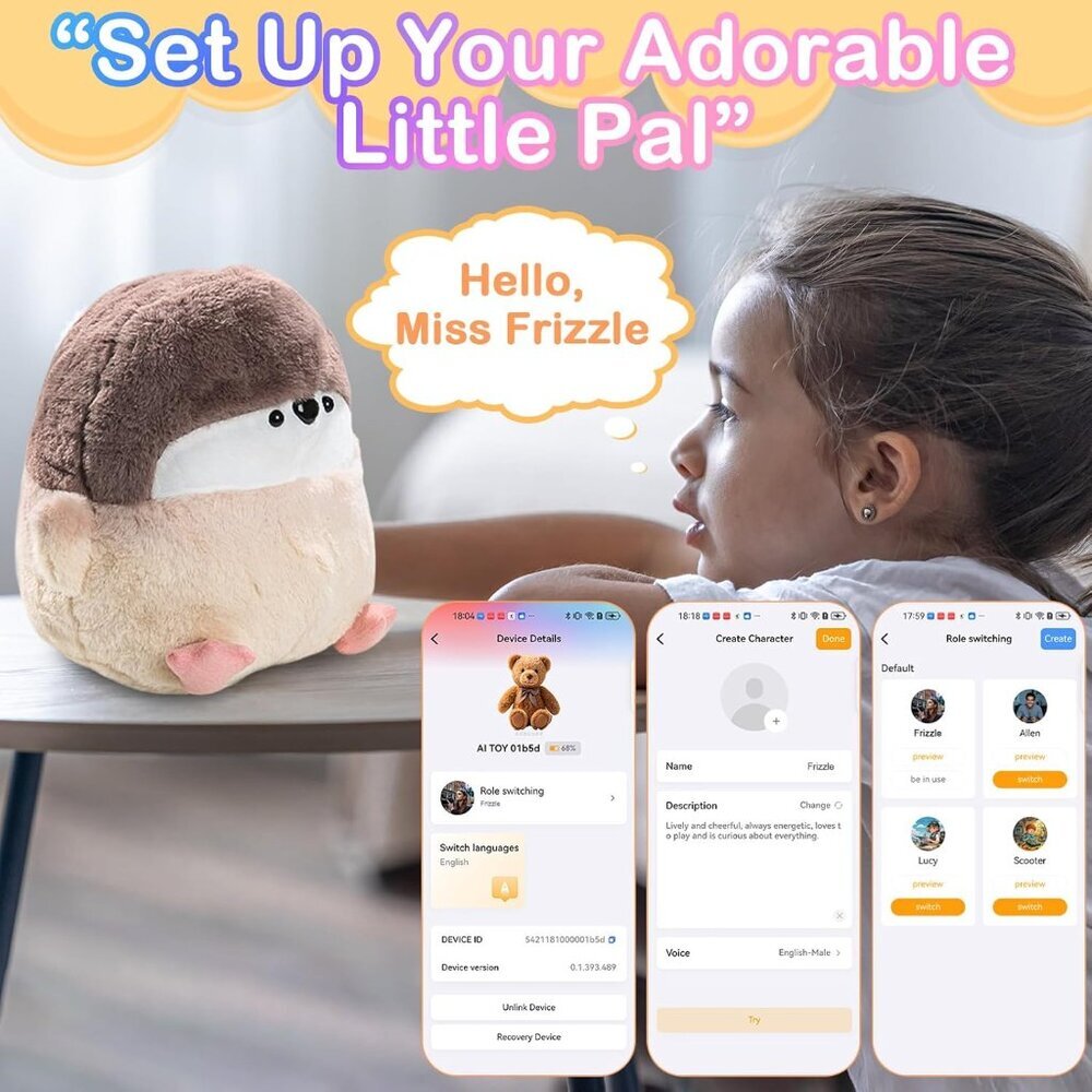 AI Smart Stuffed Animal with ChatGPT - Real-Time Voice Interactive Plush Toy NEW - Picture 2 of 9